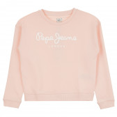 Суетшърт с логото на бранда, розов Pepe Jeans - Kidso.bg Суетшърт с логото на бранда, розов Pepe Jeans 379614