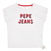 Тениска с декоративна панделка, розова Pepe Jeans - Kidso.bg Тениска с декоративна панделка, розова Pepe Jeans 379901