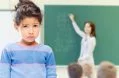 Education,,elementary,school,,people,,childhood,and,emotions,concept, ,sad